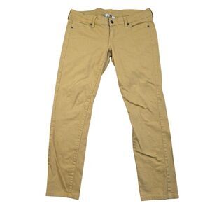 Mango Women's Ella Skinny Jeans in Yellow‎ Mustard size 8